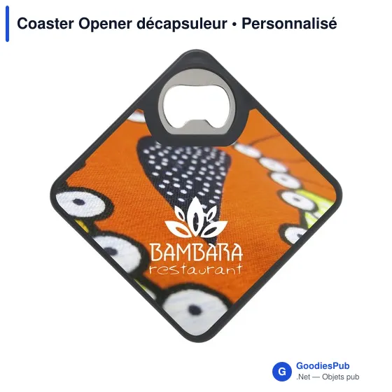 Sous-verre décapsuleur personnalisable avec logo - Coaster Opener - Image 7