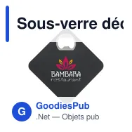 Sous-verre décapsuleur personnalisable avec logo - Coaster Opener - Miniature 10