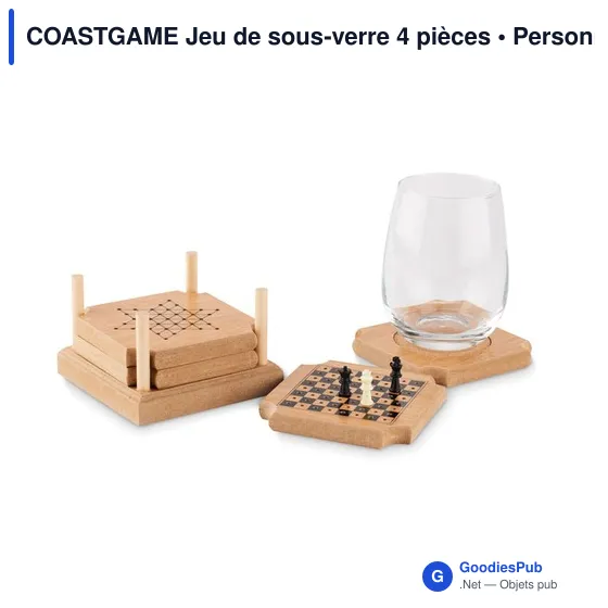 COASTGAME Jeu de sous-verre 4 pièces - Image 3