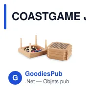 COASTGAME Jeu de sous-verre 4 pièces - Miniature 4