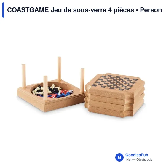 COASTGAME Jeu de sous-verre 4 pièces - Image 4