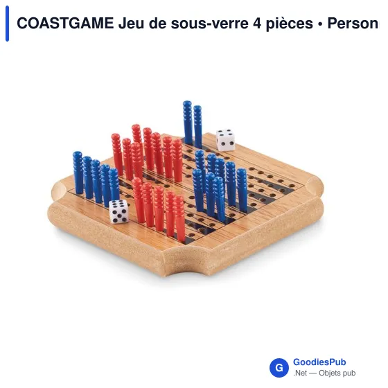 COASTGAME Jeu de sous-verre 4 pièces - Image 5