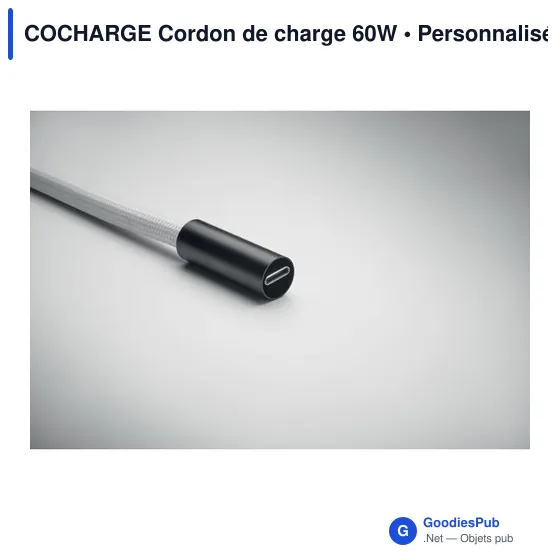 Cordon de charge personnalisable 60W avec logo - COCHARGE - Image 11