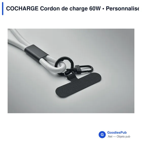 Cordon de charge personnalisable 60W avec logo - COCHARGE - Image 12