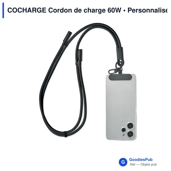 Cordon de charge personnalisable 60W avec logo - COCHARGE - Image 5