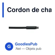 Cordon de charge personnalisable 60W avec logo - COCHARGE - Miniature 8