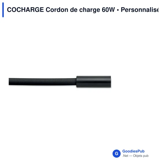Cordon de charge personnalisable 60W avec logo - COCHARGE - Image 9