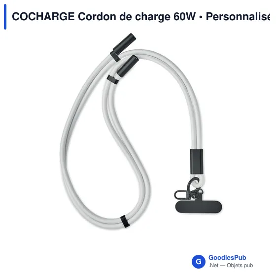 Cordon de charge personnalisable 60W avec logo - COCHARGE - Image 10