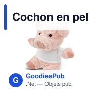 Cochon en peluche personnalisable avec logo - Tailyssia - Miniature 3