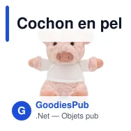 Cochon en peluche personnalisable avec logo - Tailyssia - Miniature 4