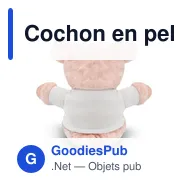 Cochon en peluche personnalisable avec logo - Tailyssia - Miniature 5
