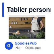 Tablier personnalisable en coton recyclé avec logo - Cocina GRS - Miniature 6