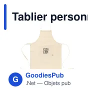 Tablier personnalisable en coton recyclé avec logo - Cocina GRS - Miniature 8