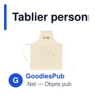 Tablier personnalisable en coton recyclé avec logo - Cocina GRS - Miniature 9