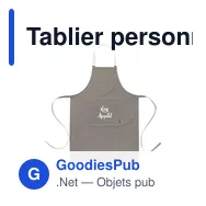 Tablier personnalisable en coton recyclé avec logo - Cocina GRS - Miniature 10