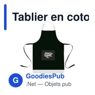 Tablier en coton organique personnalisable avec logo - Cocina - Miniature 4