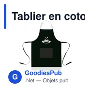 Tablier en coton organique personnalisable avec logo - Cocina - Miniature 6