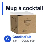 Mug à cocktail personnalisable en acier inoxydable recyclé - Cocktail RCSavec logo - Miniature 2