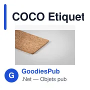 COCO Etiquette à bagage en liège - Miniature 3