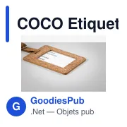 COCO Etiquette à bagage en liège - Miniature 5