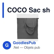COCO Sac shopping en toile 270 gr/m - Miniature 1
