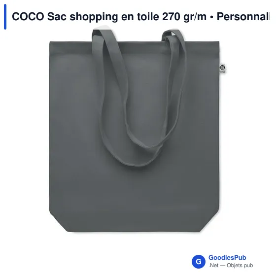 COCO Sac shopping en toile 270 gr/m - Image 2