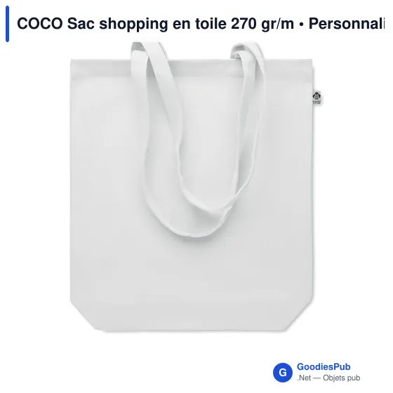 COCO Sac shopping en toile 270 gr/m - Image 11