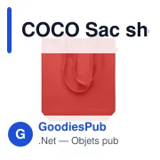 COCO Sac shopping en toile 270 gr/m - Miniature 4