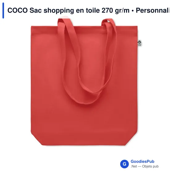 COCO Sac shopping en toile 270 gr/m - Image 4