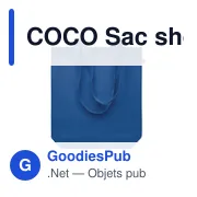 COCO Sac shopping en toile 270 gr/m - Miniature 6