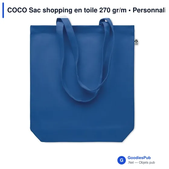 COCO Sac shopping en toile 270 gr/m - Image 6