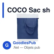 COCO Sac shopping en toile 270 gr/m - Miniature 7