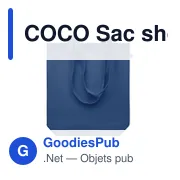 COCO Sac shopping en toile 270 gr/m - Miniature 8