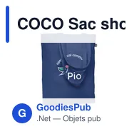 COCO Sac shopping en toile 270 gr/m - Miniature 9