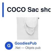 COCO Sac shopping en toile 270 gr/m - Miniature 10