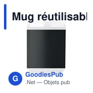 Mug réutilisable personnalisable COCOA avec logo - 400ml - Miniature 12