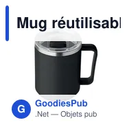 Mug réutilisable personnalisable COCOA avec logo - 400ml - Miniature 10