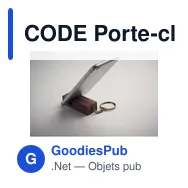 CODE Porte-clés support téléphone - Miniature 5