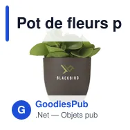 Pot de fleurs personnalisable Coffee Flowerpot avec logo - Miniature 6