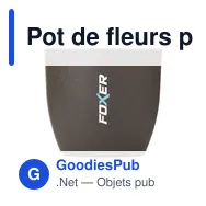 Pot de fleurs personnalisable Coffee Flowerpot avec logo - Miniature 7