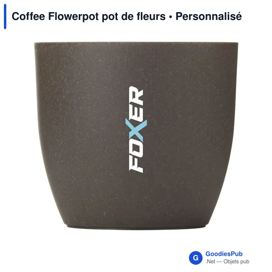 Pot de fleurs personnalisable Coffee Flowerpot avec logo - Image 7