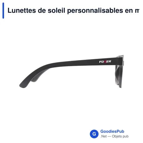 Lunettes de soleil personnalisables en marc de café - Coffee Groundavec logo