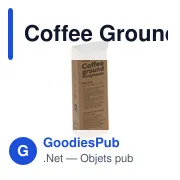 Lunettes de soleil personnalisables en marc de café - Coffee Groundavec logo - Miniature 3
