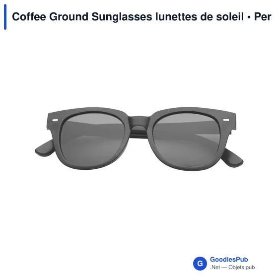 Lunettes de soleil personnalisables en marc de café - Coffee Groundavec logo - Image 5