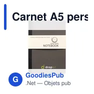 Carnet A5 personnalisable en marc de café avec logo - Miniature 12