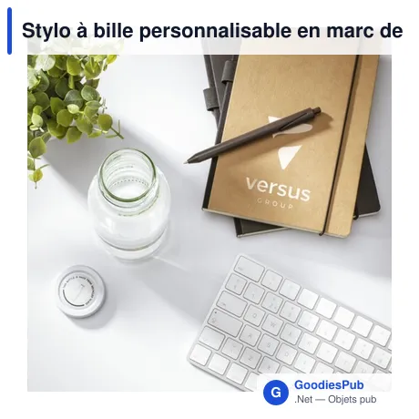 Stylo à bille personnalisable en marc de café avec logo