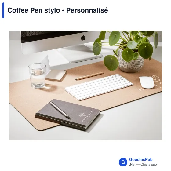 Stylo à bille personnalisable en marc de café avec logo - Image 5