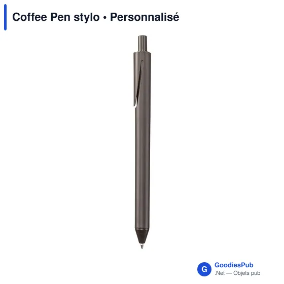 Stylo à bille personnalisable en marc de café avec logo - Image 6
