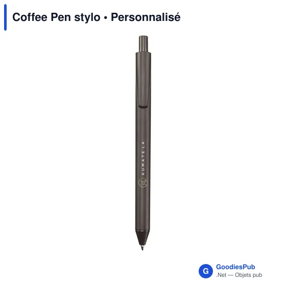 Stylo à bille personnalisable en marc de café avec logo - Image 7