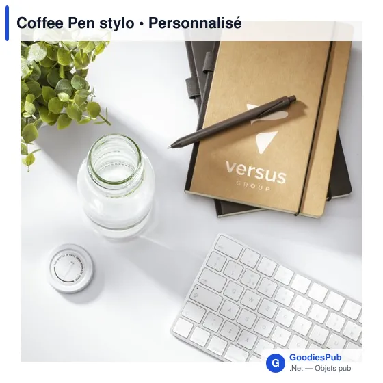 Stylo à bille personnalisable en marc de café avec logo - Image 8